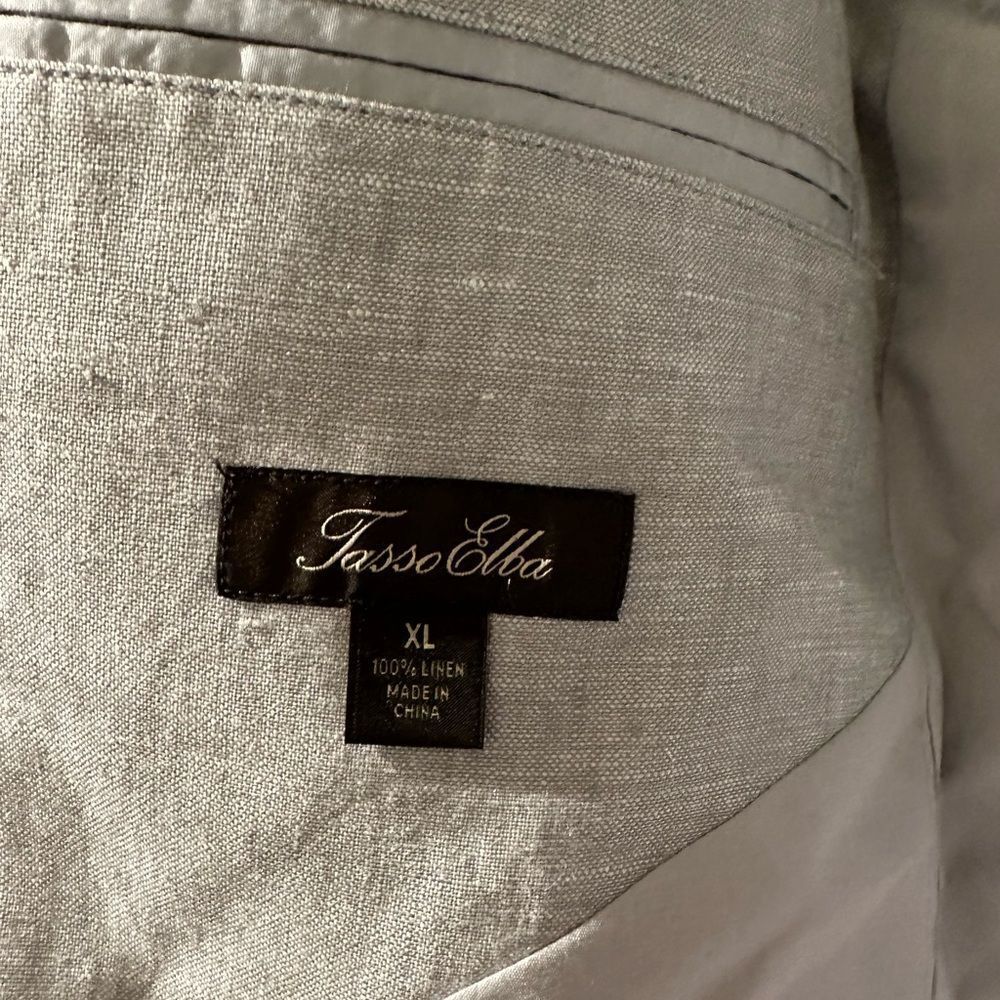 Tasso Elba 100% Linen Blazer - Picture 3 of 5